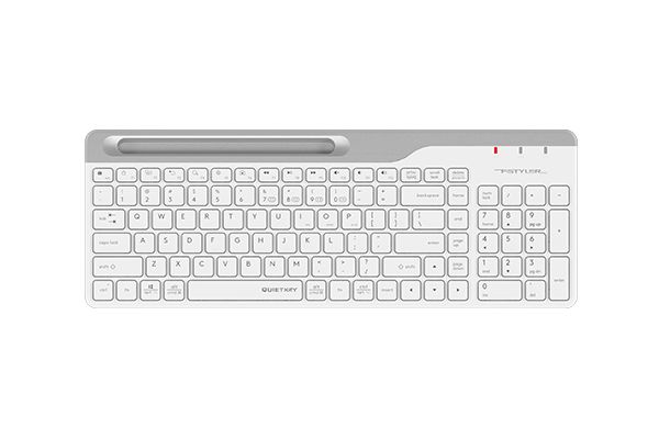 A4Tech FBK25-WHITE Fstyler Bluetooth + 2.4G Connection 2-section Keyboard - image 1