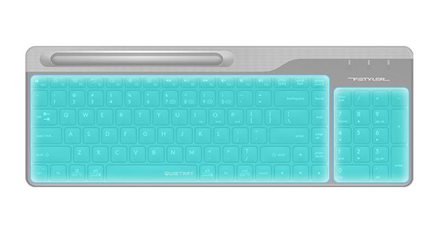 A4Tech FBK25-WHITE Fstyler Bluetooth + 2.4G Connection 2-section Keyboard - detail 5