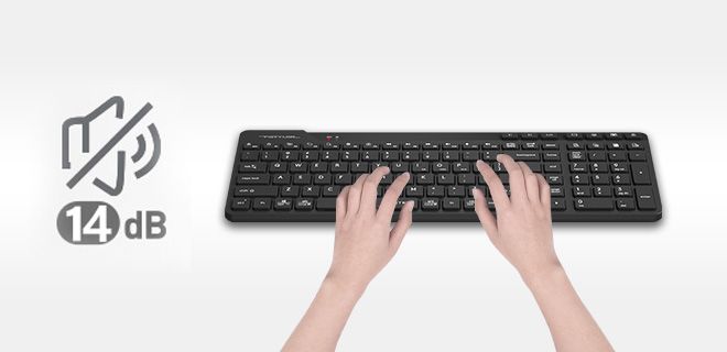 A4Tech FBK27C-AS Fstyler Bluetooth & 2.4G Rechargeable 2-Zone Compact Keyboard - detail 1