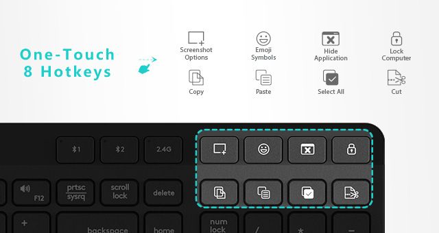 A4Tech FBK27C-AS Fstyler Bluetooth & 2.4G Rechargeable 2-Zone Compact Keyboard - detail 7