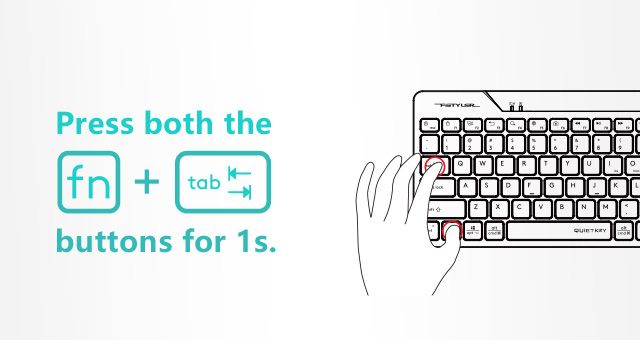 A4Tech FBK27C-AS Fstyler Bluetooth & 2.4G Rechargeable 2-Zone Compact Keyboard - detail 8