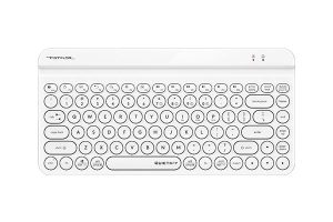 A4Tech FBK30-WHITE Fstyler Bluetooth & 2.4G Quiet Key Keyboard