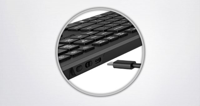 A4Tech FBX50C-BLACK Fstyler Bluetooth & 2.4G Scissor Switch Keyboard - detail 5