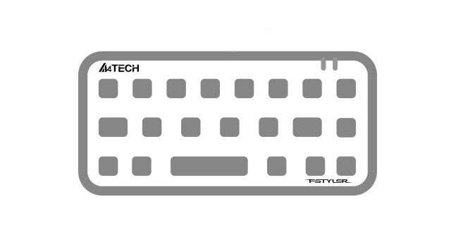 A4Tech FBX51C-GREY Fstyler Bluetooth & 2.4G Scissor Switch Compact Keyboard Type C - detail 8