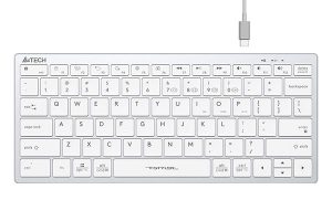A4Tech FBX51C-WHITE Fstyler Bluetooth & 2.4G Scissor Switch Compact Keyboard Type C