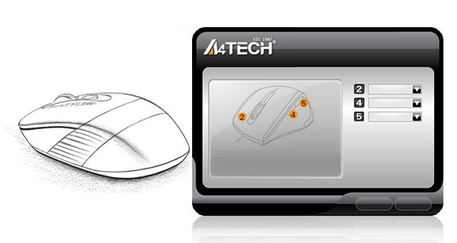 A4Tech FG1010S-WHITE Fstyler 2.4G Wireless Combo Desktop Set - detail 6