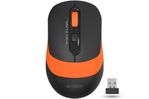 A4Tech FG10S-ORANGE Fstyler 2.4G Wireless Silent Click Mouse