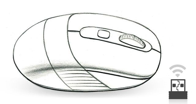A4Tech FG10S-ORANGE Fstyler 2.4G Wireless Silent Click Mouse - detail 1