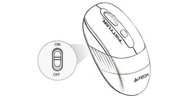 A4Tech FG10S-ORANGE Fstyler 2.4G Wireless Silent Click Mouse - detail 6