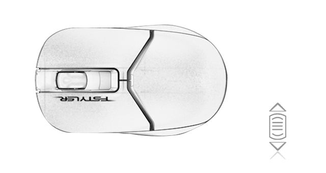 A4Tech FG12S-BLACK Fstyler 2.4G Wireless Silent Click Mouse - detail 3