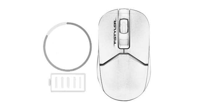 A4Tech FG12S-WHITE Fstyler 2.4G Wireless Silent Click Mouse - detail 2