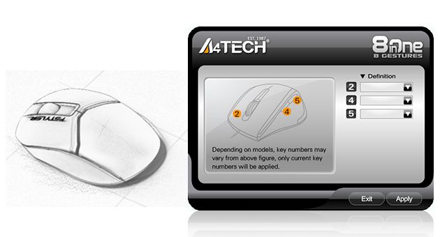 A4Tech FG12S-WHITE Fstyler 2.4G Wireless Silent Click Mouse - detail 6