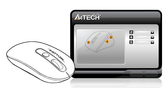 A4Tech FG20S-ASH-BLUE Fstyler 2.4G Wireless Silent Click Mouse - detail 4