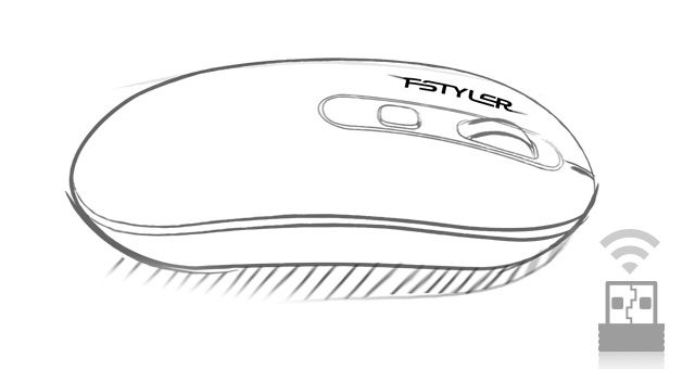 A4Tech FG20S-PINK Fstyler 2.4G Wireless Silent Click Mouse - detail 1