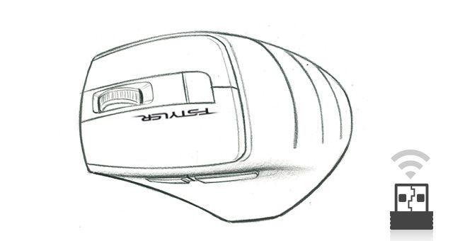 A4Tech FG30S-GREY Fstyler Wireless Silent Click Mouse - detail 1