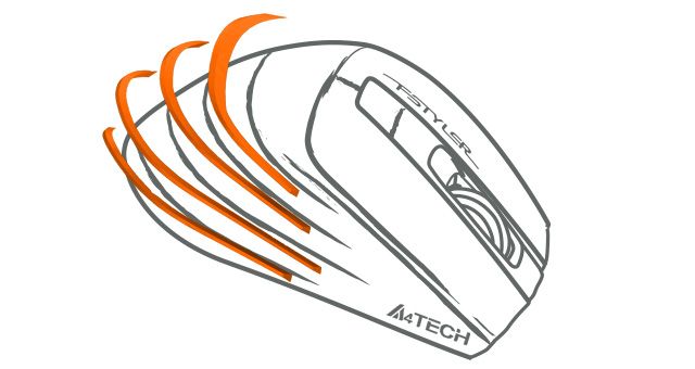 A4Tech FG30S-GREY Fstyler Wireless Silent Click Mouse - detail 3