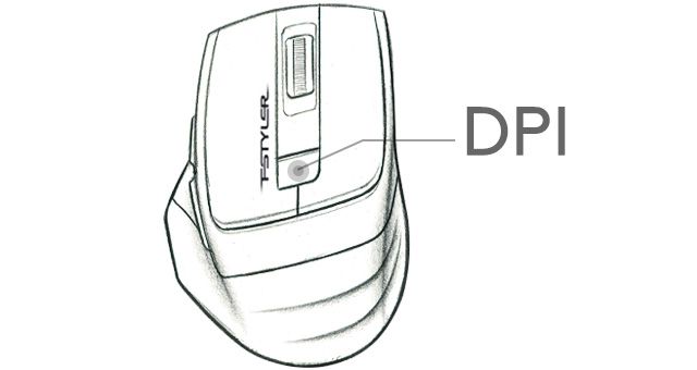 A4Tech FG30S-GREY Fstyler Wireless Silent Click Mouse - detail 4