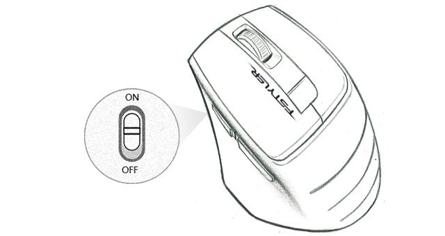 A4Tech FG30S-GREY Fstyler Wireless Silent Click Mouse - detail 6