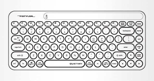 A4Tech FG3200-Air2 Fstyler 2.4G Wireless QuietKey Compact Combo Desktop Set - detail 9
