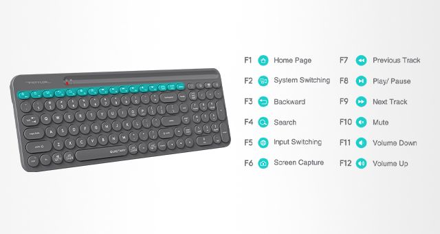 A4Tech FG3300-Air2 Fstyler 2.4G Wireless Power-Saving QuietKey 2-Zone Combo Set - detail 11