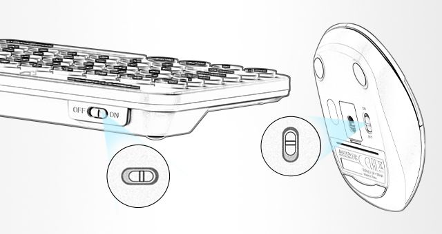 A4Tech FG3300-Air2 Fstyler 2.4G Wireless Power-Saving QuietKey 2-Zone Combo Set - detail 12