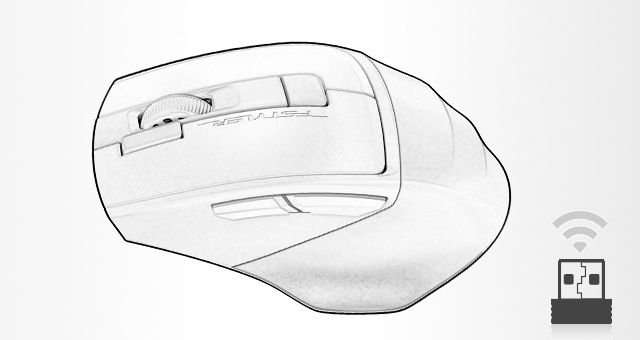 A4Tech FG45CS-Air2 Fstyler 2.4G Wireless Rechargeable Silent Click Mouse - detail 1