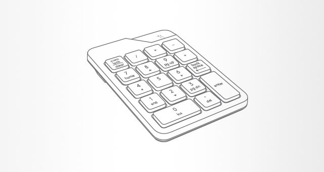 A4Tech FGK21C Fstyler 2.4G Wireless Rechargeable Numeric Keypad - detail 5
