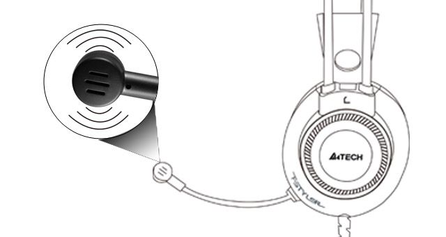 A4Tech FH200U Fstyler Conference USB Over-Ear Headphone - detail 6