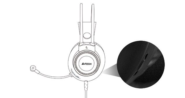 A4Tech FH200U Fstyler Conference USB Over-Ear Headphone - detail 7