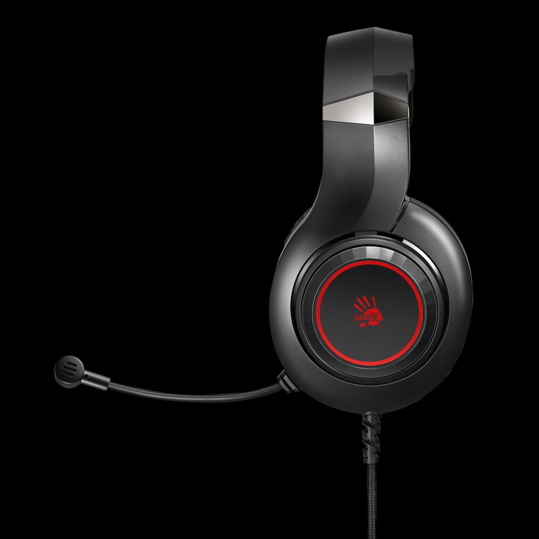 Bloody G220 Neon Gaming Headphone 3.5 mm for Audio, USB for Light Up With PC Extension Adapter - image 4