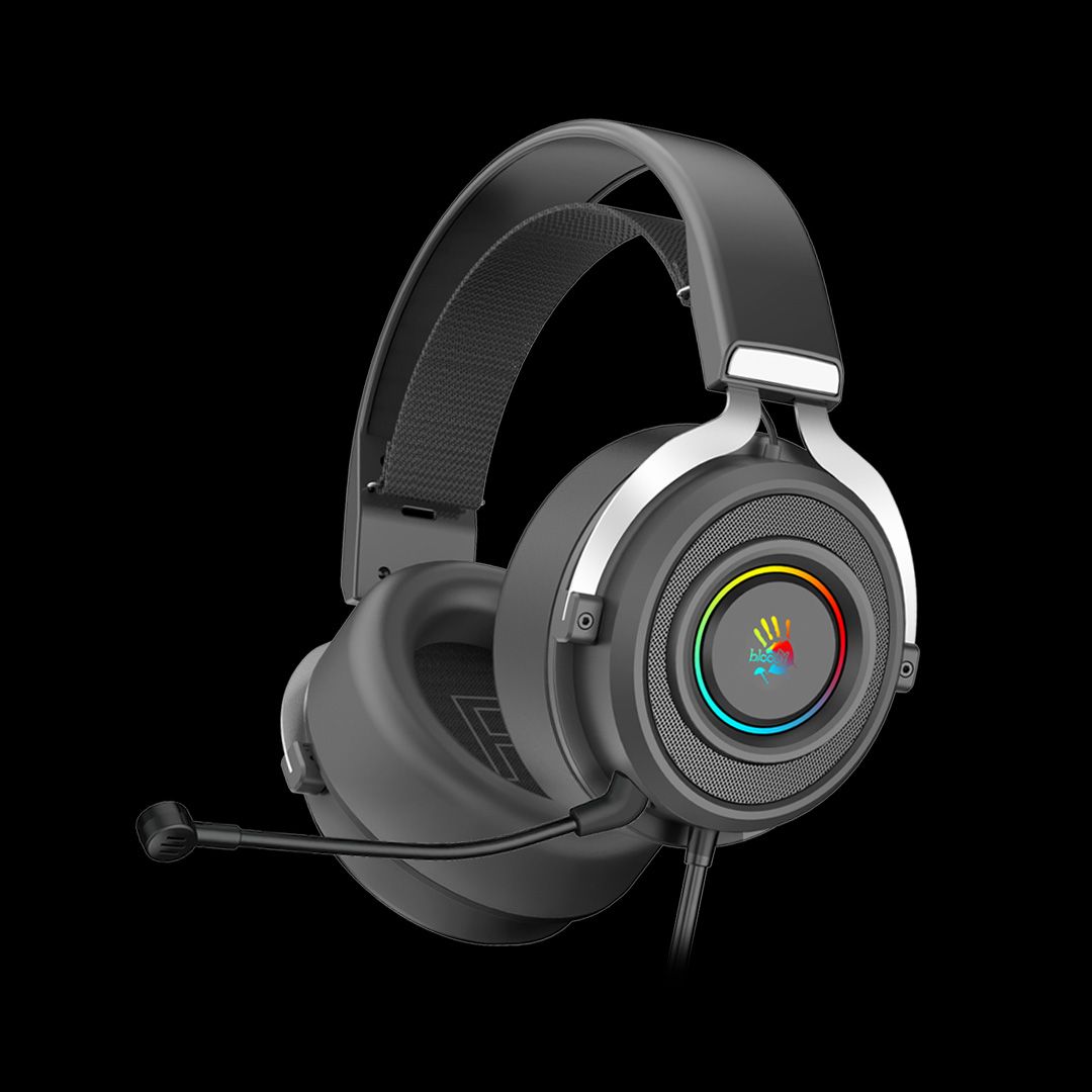 Bloody G535P Stereo Surround Sound RGB Gaming Headphone 4-Pin 3.5 mm With PC Extension Adapter - image 1