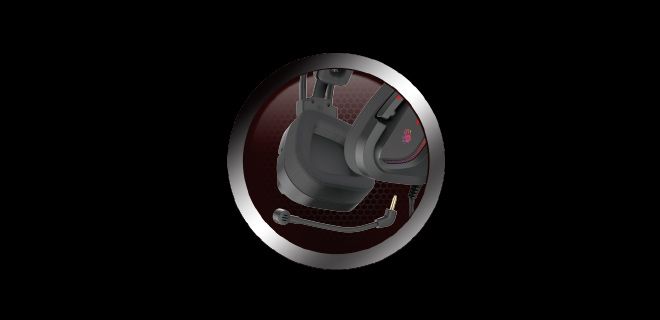 Bloody G575Pro Virtual 7.1 Surround Sound Gaming USB Headphone (Grey) - view 4