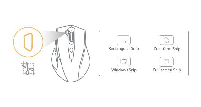 A4Tech G7-810S-Air2 2.4G Wireless Air Mouse with Type-C Adaptor - detail 4