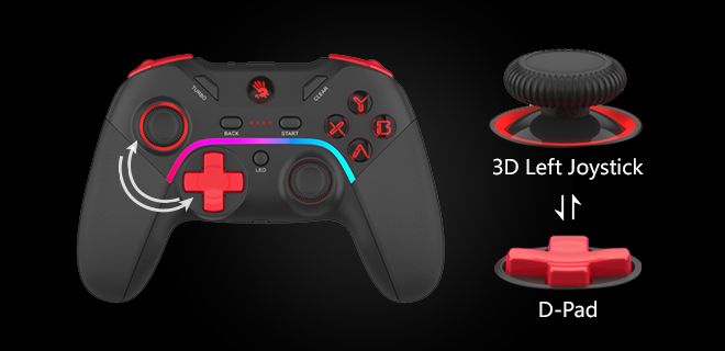 Bloody GPW70 Gamepad Dual Mode 2.4G Wireless & USB Wired Connection - view 9