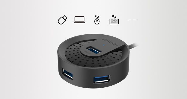 A4Tech HUB-30 USB 3.0 4 Ports Hub 100cm - detail 1