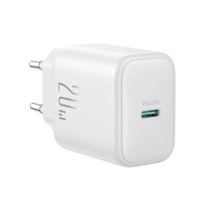 Joyroom JR-TCF20 20W Charger EU with C to C Cable 1m White