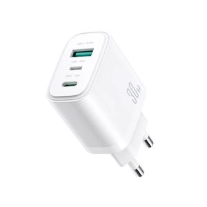 Joyroom JR-TG6 PD30W 3-Ports GaN Charger White (EU)
