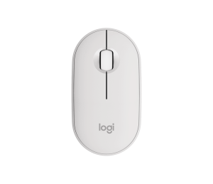 Logitech M350s Pebble Mouse 2 Silent Click Bluetooth Wireless Mouse White
