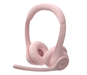 Logitech Zone 300 UC Headset with Noise-Canceling Microphone Pink