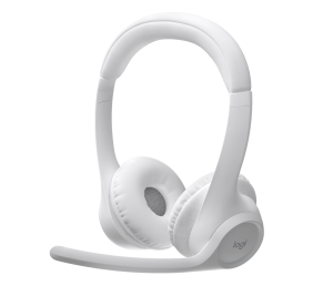 Logitech Zone 300 UC Headset with Noise-Canceling Microphone White