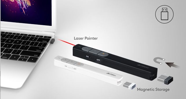 A4Tech LP15 2.4G Wireless Laser Pen Presenter - detail 5