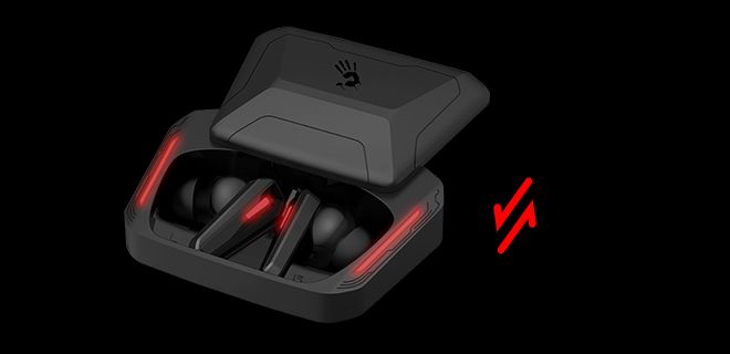 Bloody M70-BLACK-RED TWS Bluetooth V5.0 Earphone (Black+Red) - view 10
