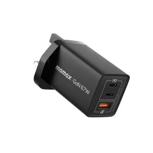 MOMAX UM30EUD OnePlug 67W 3-Port GaN Charger