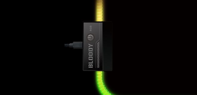 Bloody MP-75N Lighting Gaming Mousepad 75x30x0.4 cm - 10 RGB Lighting Effects
