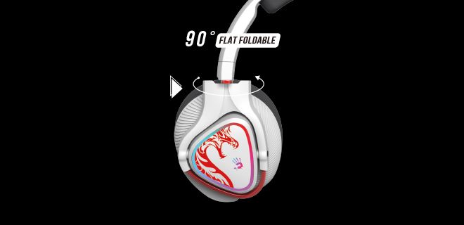 Bloody MR720-NARAKA Bluetooth + 2.4GHz + Wired Multi-Mode Connection RGB Gaming Headphone - view 9
