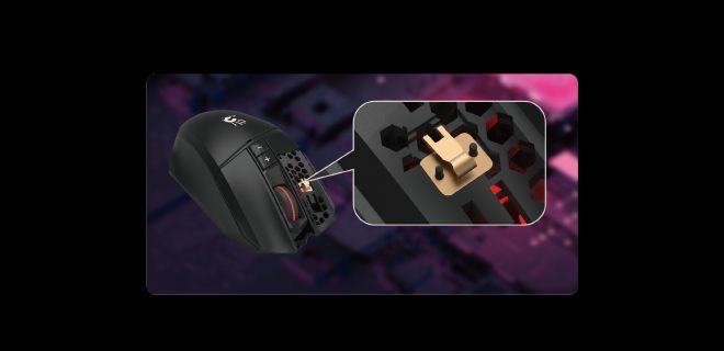 Bloody R36-ULTRA WaveLink Full Speed Dual Mode Wireless Gaming Mouse - 7 Programmable Buttons
