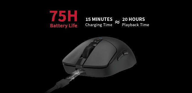 Bloody R72-ULTRA WaveLink Full Speed Dual Mode Wireless Gaming Mouse - view 7