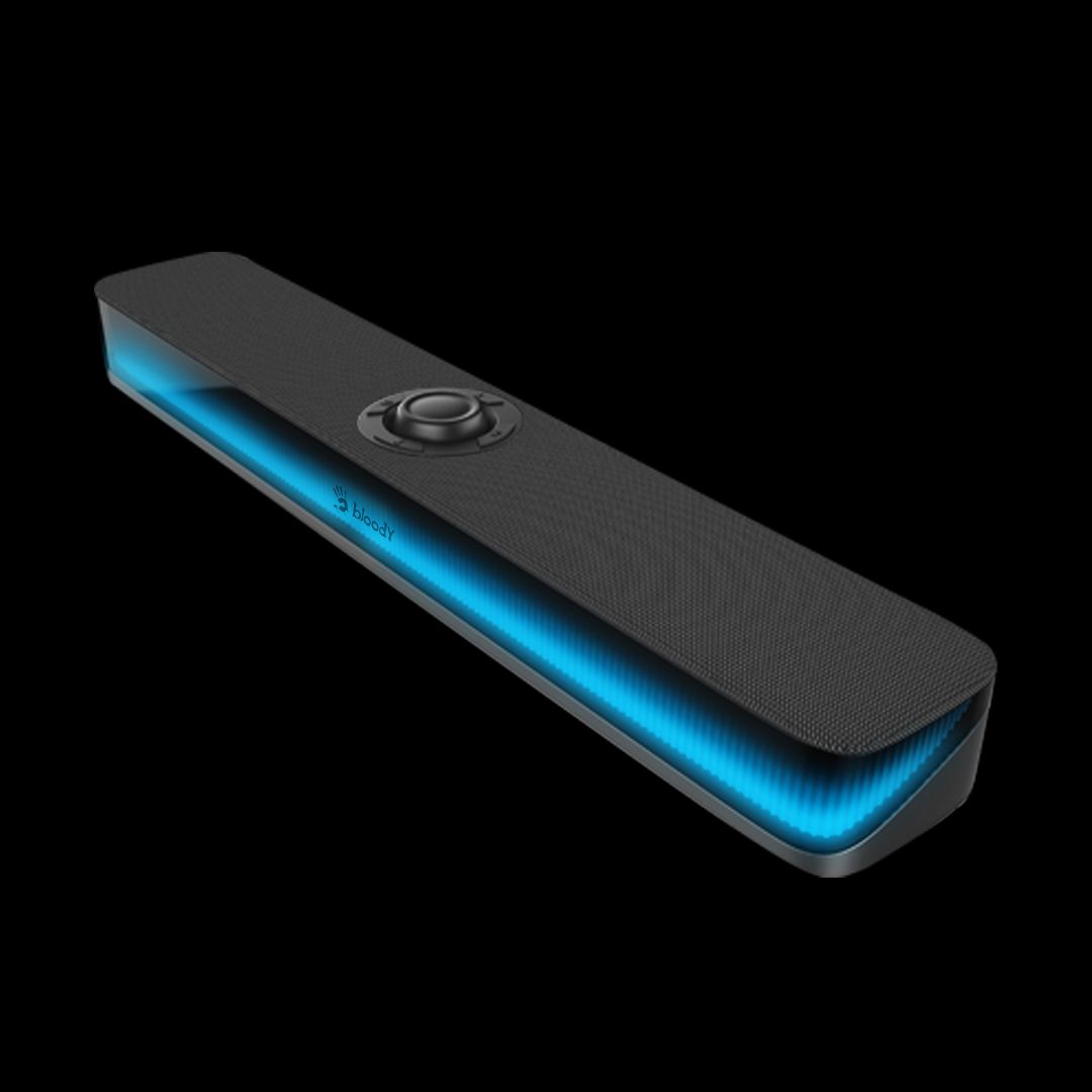 Bloody S10 Bluetooth v5.3 & USB Wired Connection RGB Gaming Soundbar (Black) - image 3