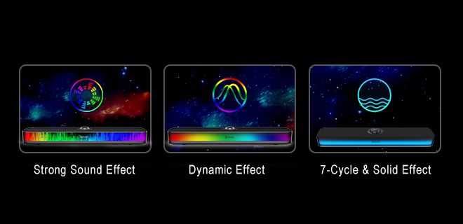 Bloody S10 Bluetooth v5.3 & USB Wired Connection RGB Gaming Soundbar (Black) - Wired & Wireless Connection