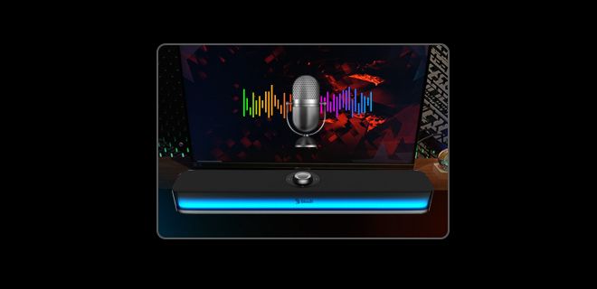 Bloody S10 Bluetooth v5.3 & USB Wired Connection RGB Gaming Soundbar (Black) - view 4